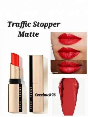 🌺Bobbi Brown Traffic Stopper Luxe Matte Lipstick Hydrating Lipstick Longwear